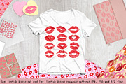 Lips lipstick kisses set, a Pattern Graphic by Live line (Thumbnail 1 of 6)