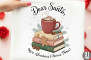 Dear Santa More Books Png, Christmas, an Illustration by Designking (Thumbnail 1 of 5)
