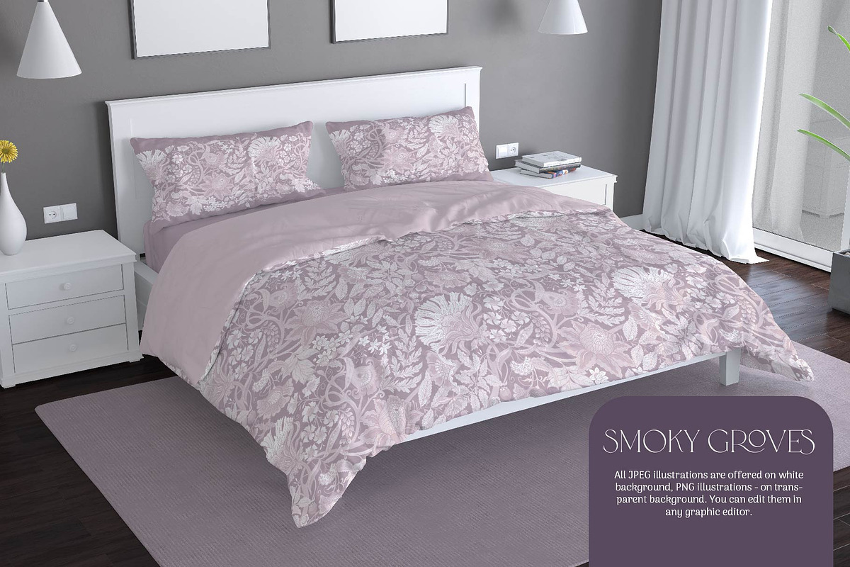 Smoky Groves Seamless Patterns, a Pattern Graphic by Elen-Lane (Photo 3 of 6)