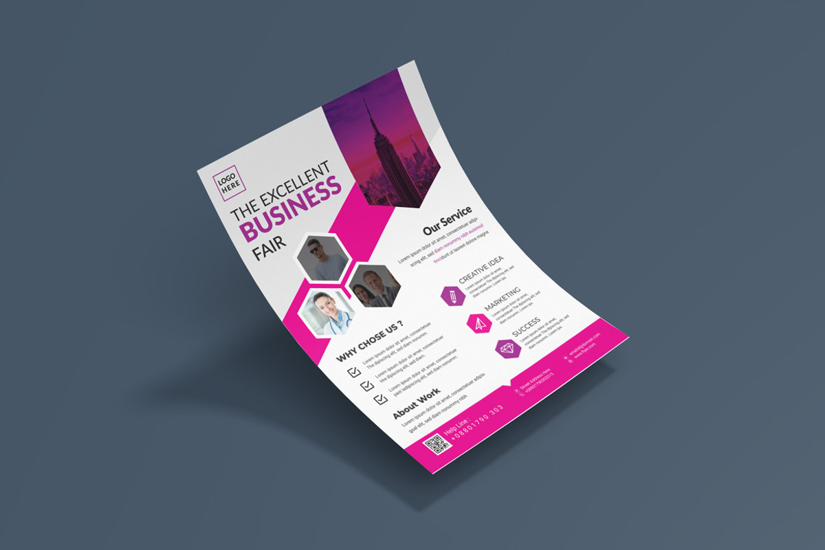 Professional Business Flyer, a Flyer Template by BrandlyTemplate