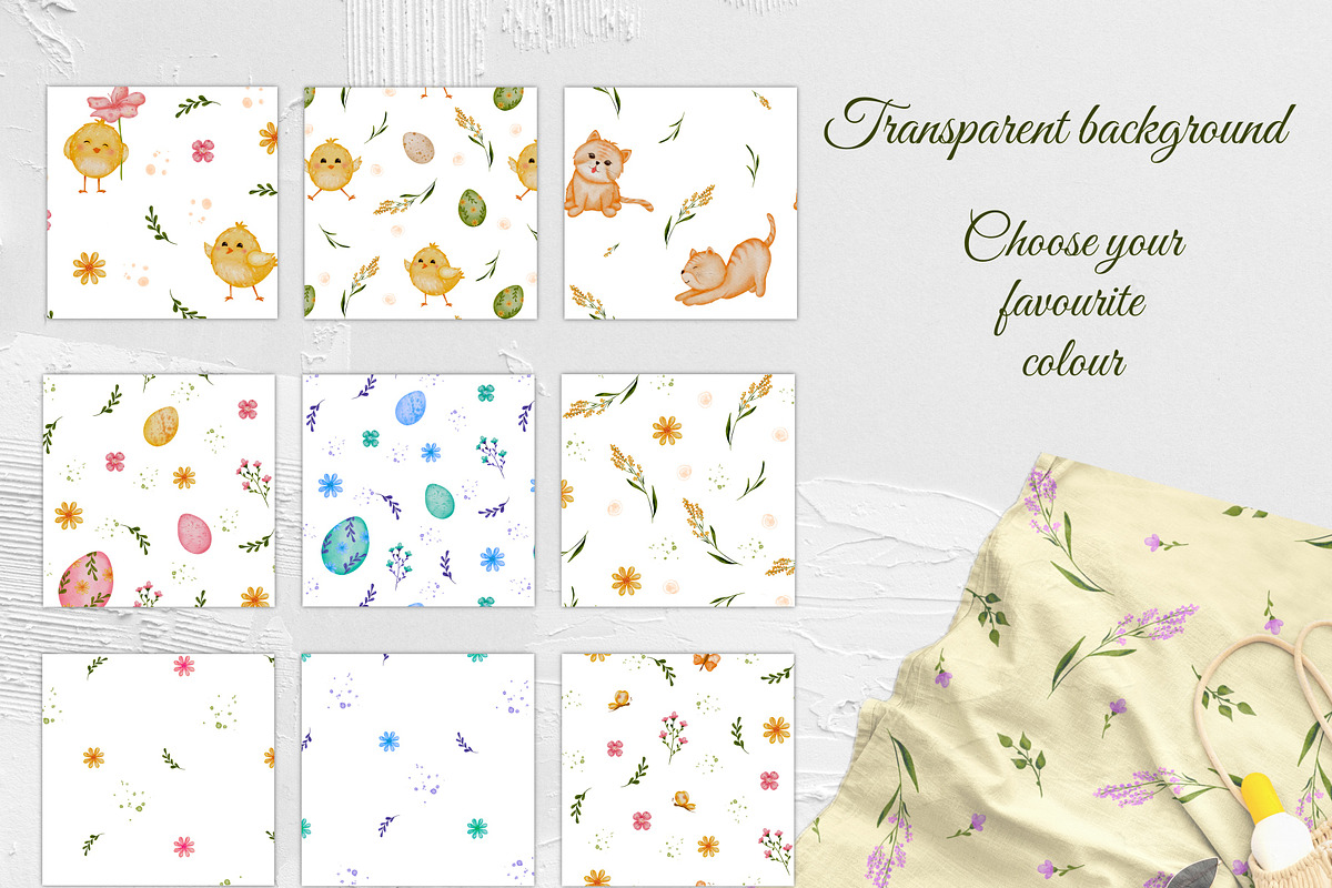 Pastel Floral & Spring Digital Paper, a Pattern Graphic by ZabolotnaArt (Photo 4 of 8)