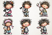 Charming Human and Animal Love Clipa, an Illustration by RobertsArt (Thumbnail 5 of 7)
