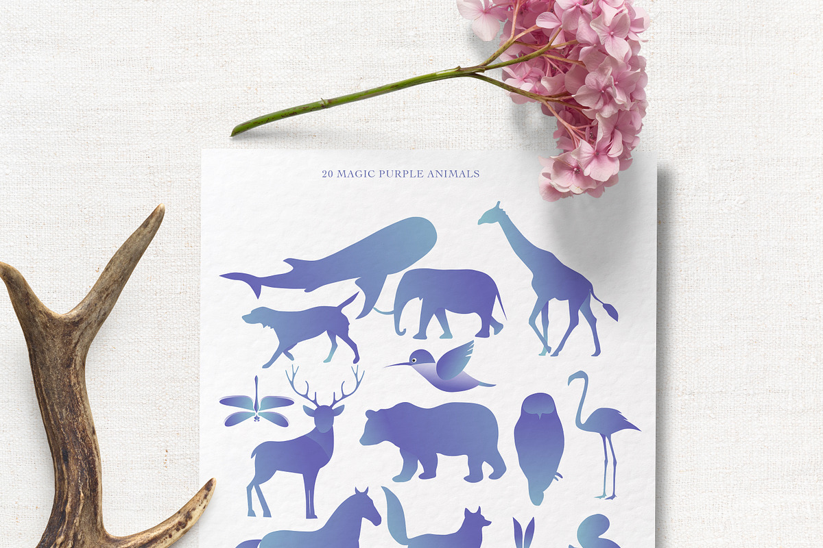 VERY PERI Animals Spring, an Object Graphic by WildStrawberry Magic (Photo 2 of 11)