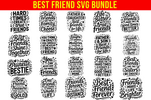 20 Best Friend SVG Bundle, an Object Graphic by himelgfx