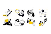 People and work, a Person Illustration by PureSolution (Thumbnail 5 of 6)