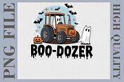 Boo Dozer Halloween Tractor PNG, a Graphic by olgasallom (Thumbnail 1 of 3)