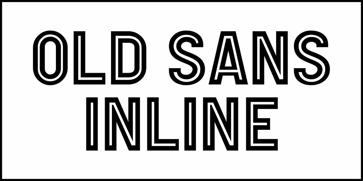 Old Sans Inline JNL, a Sans Serif Font by Jeff Levine Fonts (Photo 2 of 5)