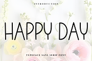 Happy Day, a Sans Serif Font by FreshTypeINK (Thumbnail 1 of 8)
