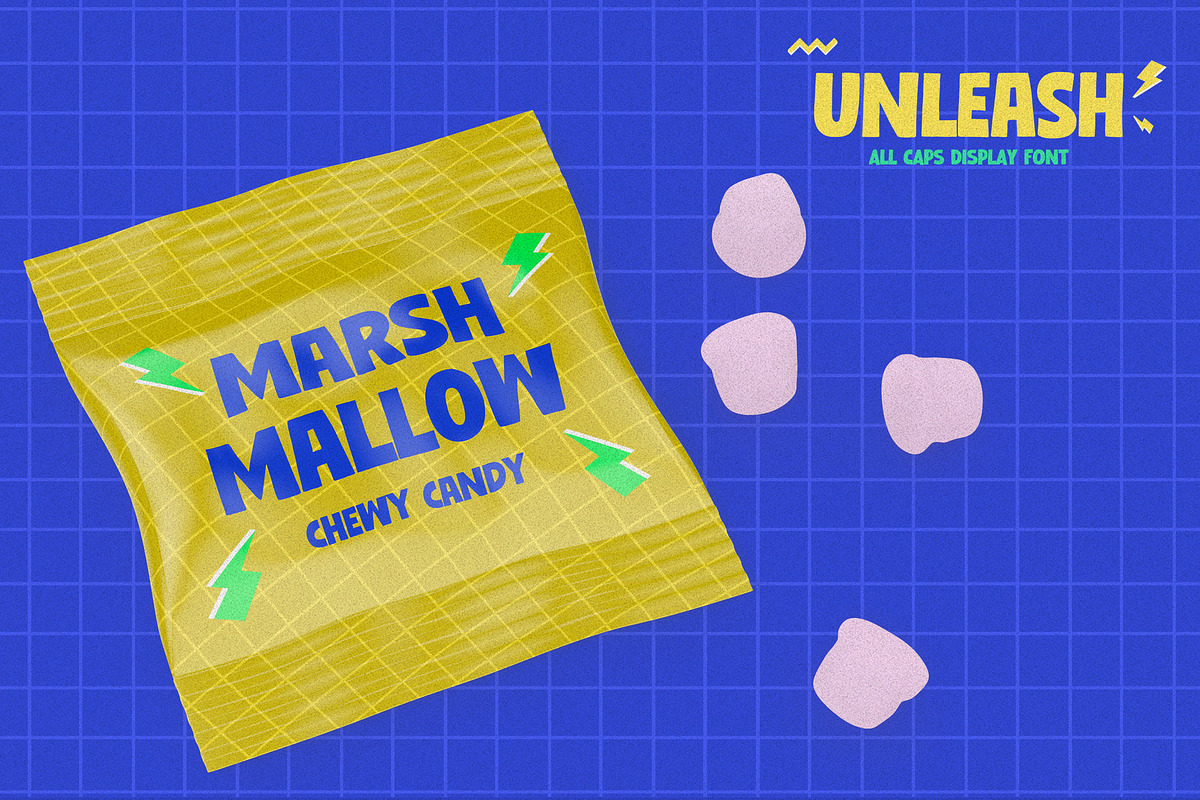 UNLEASH - All Caps Display Font, a Font by Gassstype (Photo 2 of 8)