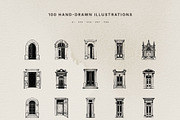 100 Architectural Door Illustrations, an Object Illustration by KetteCreate (Thumbnail 10 of 14)
