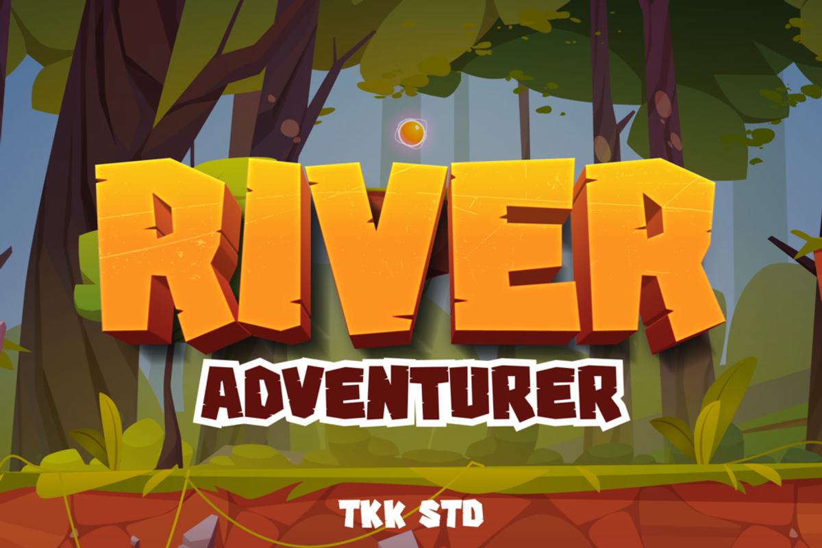 River Adventurer - Block Font, a Sans Serif Font by tokokoo (Photo 13 of 13)