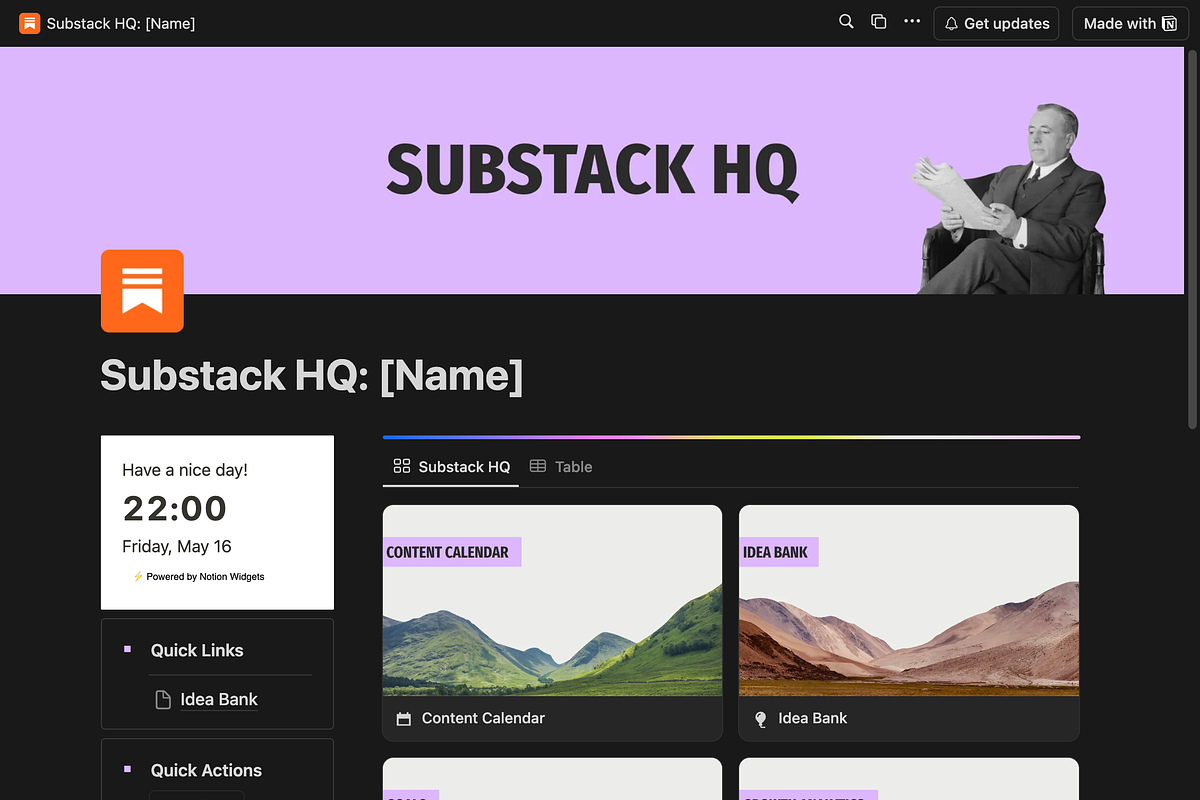 Editorial Calendar For Substack, a Templates & Theme by Orbit Studio Shop (Photo 7 of 7)