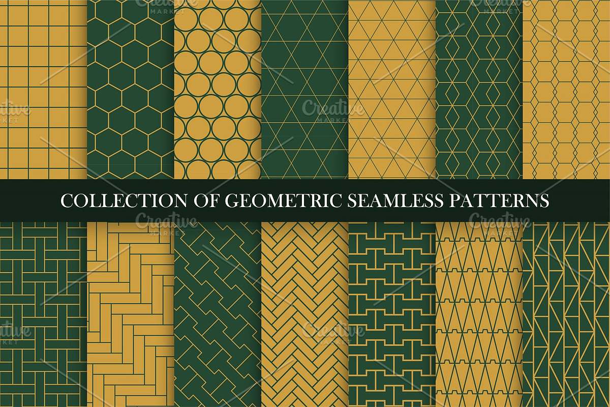 Geometric seamless ornament patterns, a Pattern Graphic by ExpressShop (Photo 1 of 5)