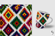 Rainbow Ikat Fabric Seamless Pattern, a Pattern Graphic by Creative Store (Thumbnail 3 of 5)