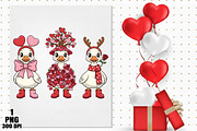 Valentine Goose Trio PNG, an Illustration by Daily.Designs (Thumbnail 5 of 5)