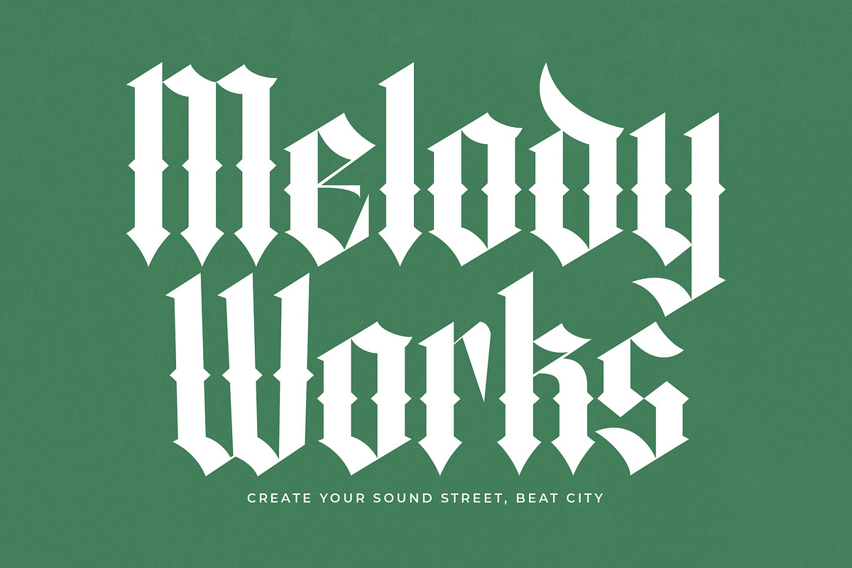 Merdlins Modern Blackletter Serif, a Blackletter Font by timelesstype.co (Photo 9 of 20)