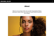 Minimal Blog Drupal 7 Template, a Websites & App Template by MarkVI (Thumbnail 2 of 5)