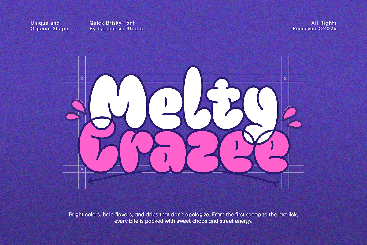 Quick Brisky - Bubble Graffiti Font, a Font by Typia Nesia (Photo 5 of 13)