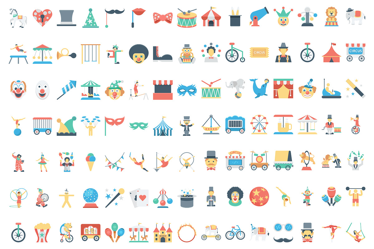 Circus Icon Collection, an Icon by Vector Portal (Photo 2 of 4)