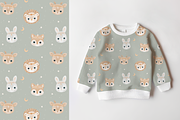Boho Baby Animals – Clipart+Patterns, a Pattern Graphic by tetiartline (Thumbnail 4 of 7)