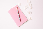 White peonies film look stock photos, a Books & Magazine Mockup by Nellaino (Thumbnail 8 of 8)