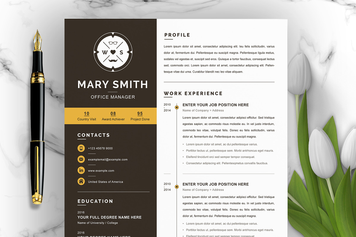 JOB WINNING RESUME - 50 TEMPLATES, a Resume Template by ResumeInventor (Photo 125 of 184)