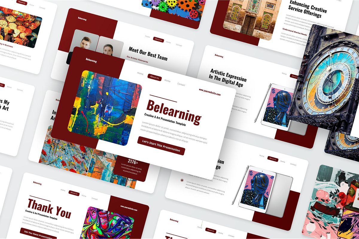 Creative & Art Google Slide, a Presentation Template by SquidPixey (Photo 6 of 6)