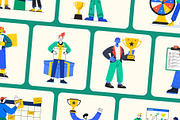 Animated Success and Reward, a Person Illustration by Brickclay (Thumbnail 4 of 5)
