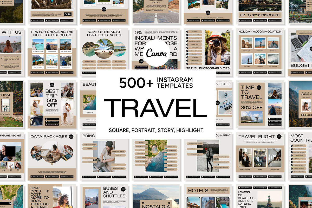 Travel Cream Template, a Social Media Template by Kalubuak (Photo 1 of 10)
