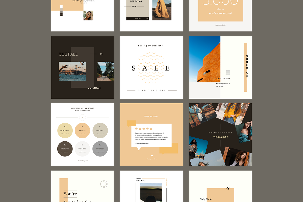 Canva Morning Vibes Social Media Kit, a Social Media Template by Skewline (Photo 6 of 16)