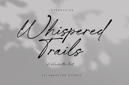 Whispered Trails – Signature Font