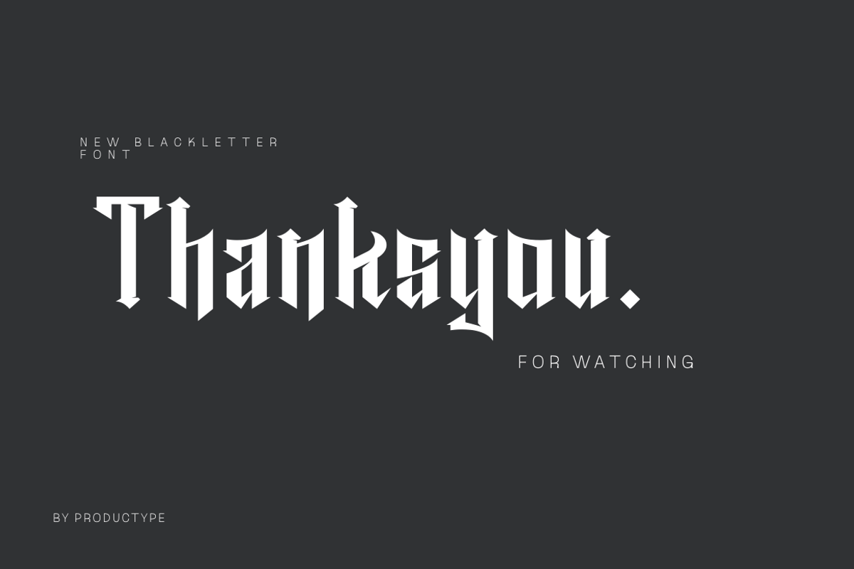 Rawuh, a Blackletter Font by productype1 (Photo 12 of 12)