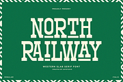 North Railway – A Western Slab Serif, a Slab Serif Font by Say Studio (Thumbnail 1 of 13)
