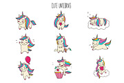 Cute Unicorns, an Illustration by BerryCaty (Thumbnail 3 of 15)