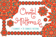 Oriental Patterns - Color Palette 1, a Pattern Graphic by Baksiabat (Thumbnail 1 of 4)