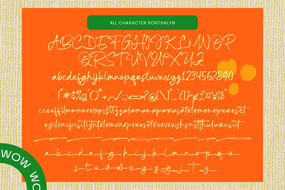 Ronthalyn Handwritten Signature Font, a Script Font by Letterena Studios Script (Photo 14 of 15)