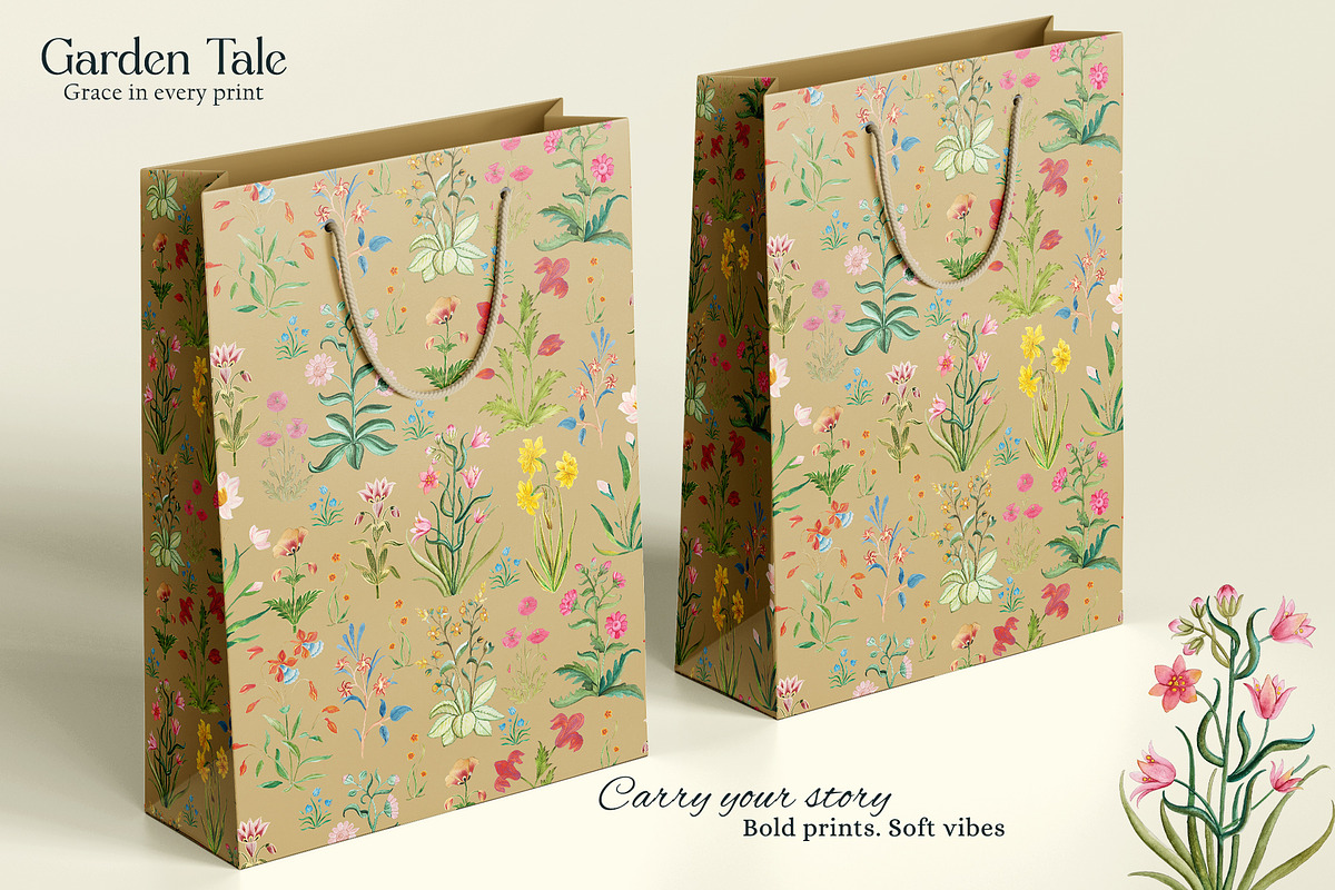 Garden Tale Prints & Patterns, a Pattern Graphic by GND ART STUDIO (Photo 7 of 8)