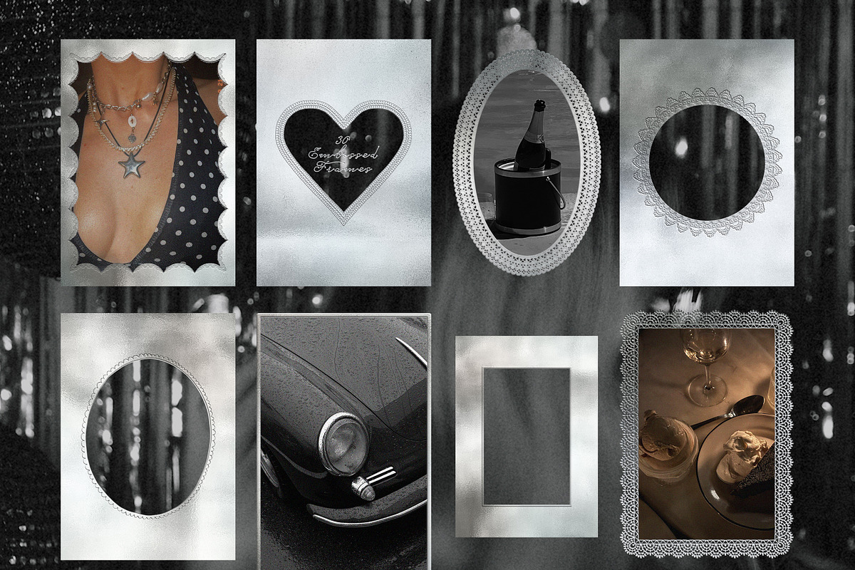 Silver Embossed Romance Collection, an Object Graphic by AnMark (Photo 11 of 15)