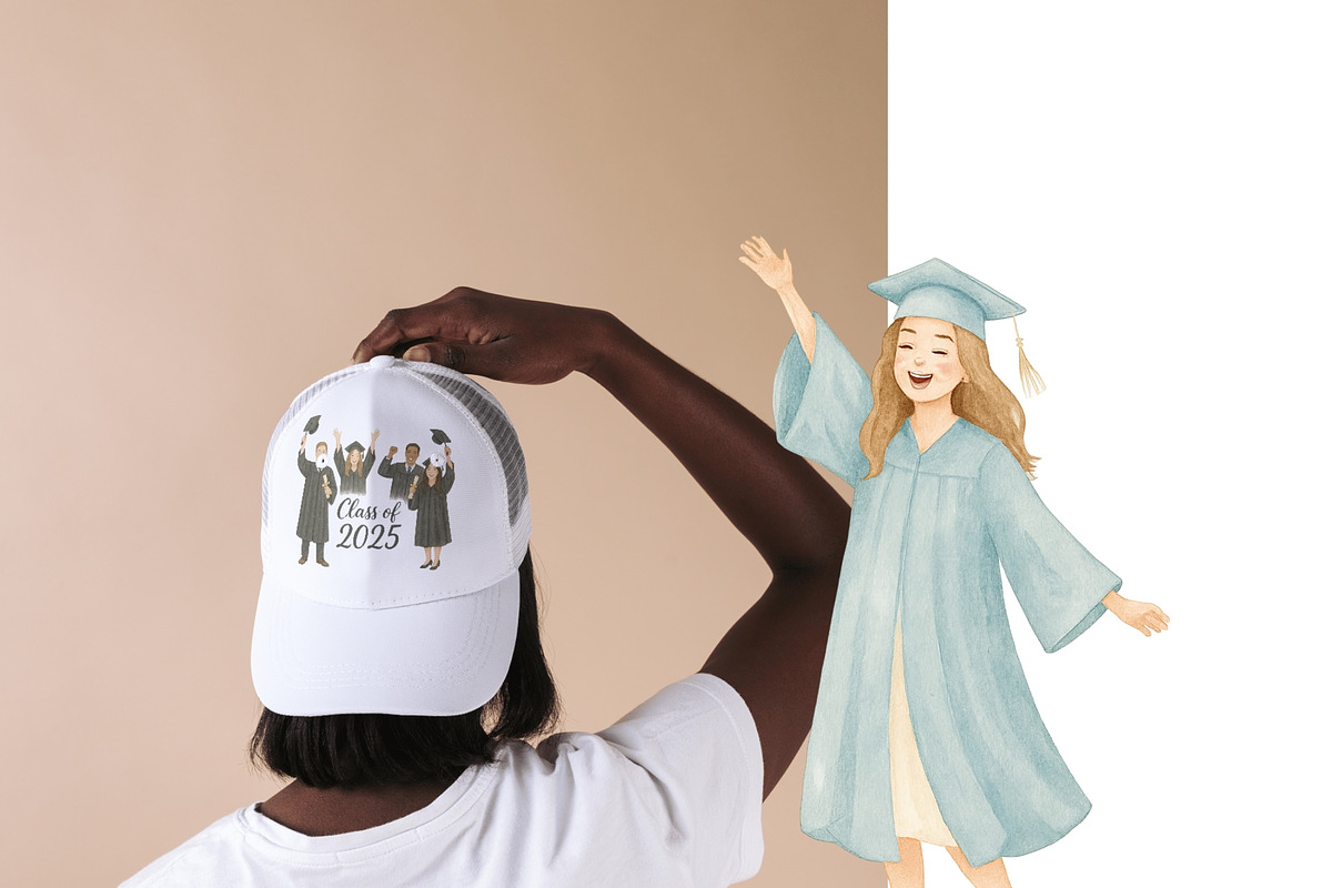Watercolor Graduation Collection, an Illustration by Pati Paints (Photo 9 of 11)