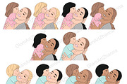 Mom And Baby Clipart 2, a Person Illustration by GlamArtZhanna (Thumbnail 2 of 4)
