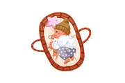 Cute babies sleeping in bed set, a Person Illustration by PaperTrident (Thumbnail 9 of 11)
