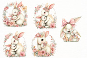 Whimsical Mother's Day Bunny Clipart, an Illustration by Designworld (Thumbnail 4 of 8)
