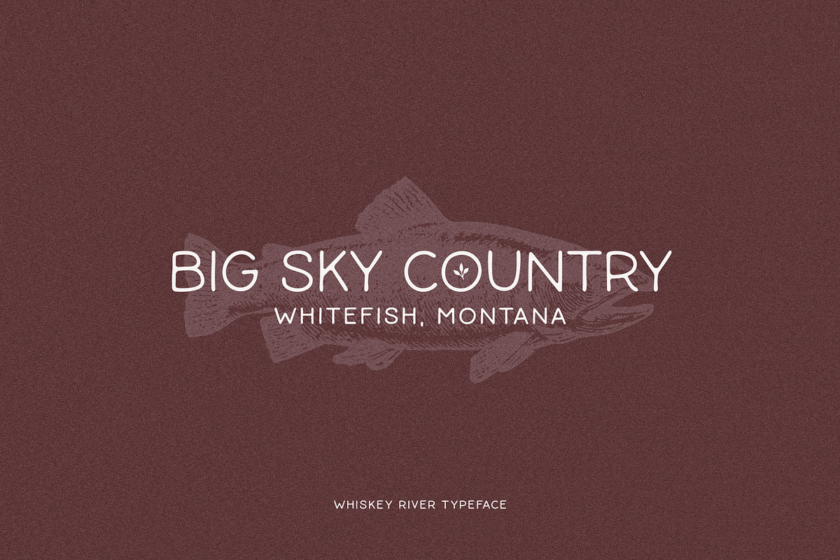 Whiskey River Monoline Typeface, a Font by Callie Rian & Co. (Photo 3 of 12)