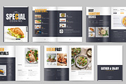 Cookbook Menu Brochure Canva, a Brochure Template by NorthPeak (Thumbnail 2 of 6)