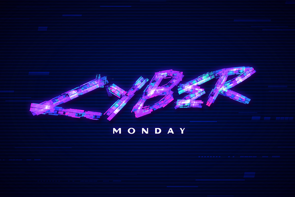 Procreate Glitch Lettering Brushes, a Brush Add-On by Nurmiftah (Photo 3 of 6)