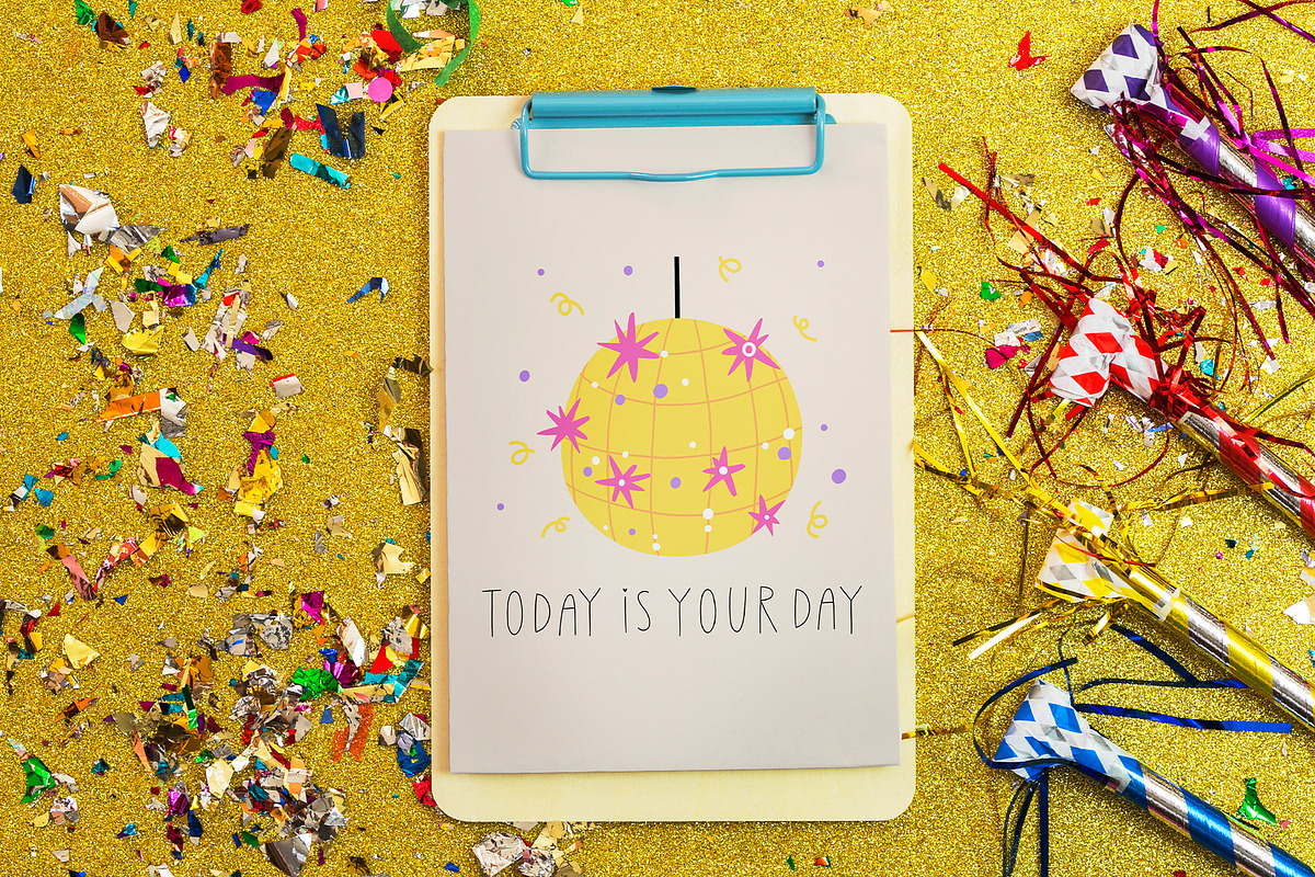 FUNNY CATS: birthday clipart cards, an Animal Illustration by Elliko shop (Photo 16 of 16)