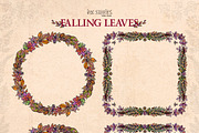 Falling Leaves Vintage Autumn Bundle, a Seasonal Illustration by Ink Stories (Thumbnail 8 of 20)