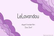 LeLavandou hand drawn Sans Serif, a Sans Serif Font by Contes_de_fée (Thumbnail 1 of 9)