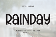 Rainday | Script Font, a Script Font by Scratchones (Thumbnail 1 of 8)