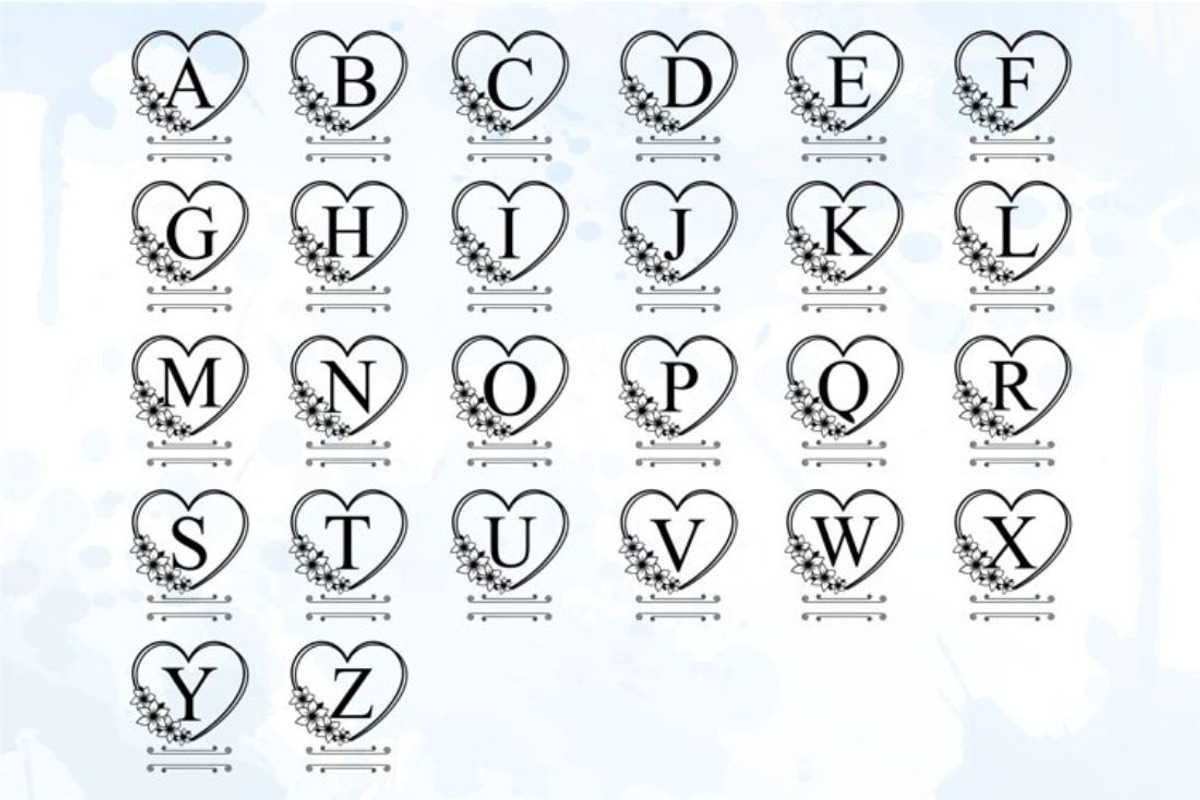 Floral Alphabet Monogram Letter SVG, a Graphic by D2PUTRI (Photo 22 of 27)